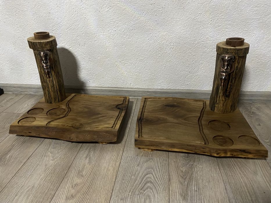 Дъски за сервиране с диспенсър за алкохол