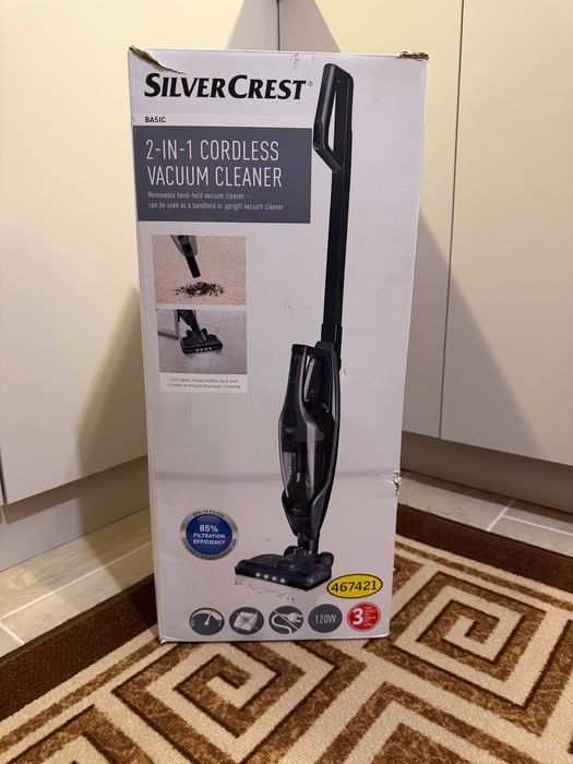 Безкабелна вертикална прахосмукачка 2-в-1 SilverCrest