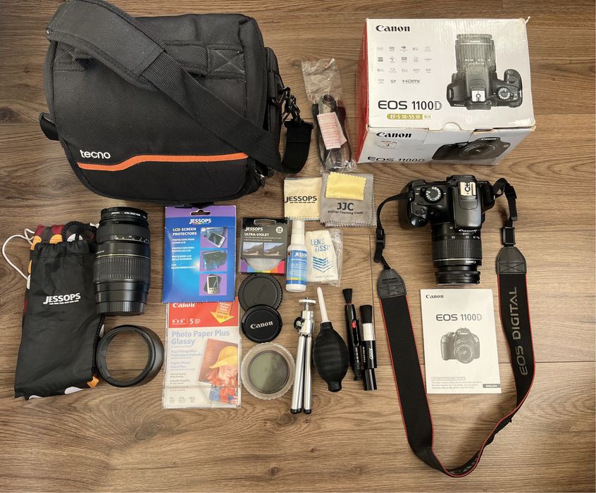 Canon EOS 1100D – KIT Foto Complet + 2 Obiective + Accesorii