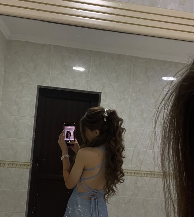 Платье Голубое на выпускной