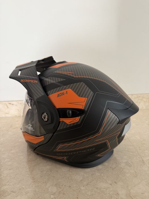 Casca moto scorpion adx1 marime s .casca flip-up