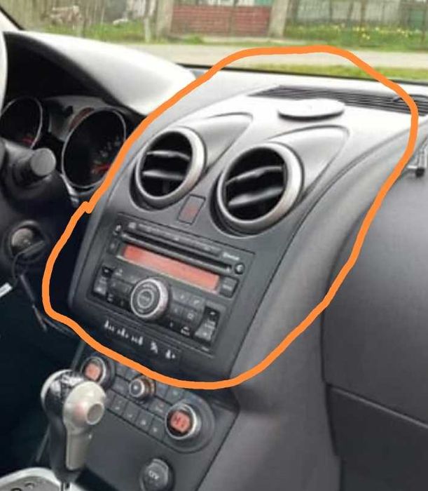Rama Ornament Grila Consola + Radio cd cu Bluetooth nissan qashqai