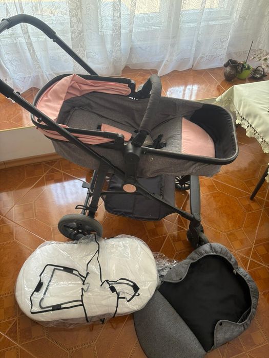 Комбинирана количка 2в1 kinderkraft със сгъваем кош