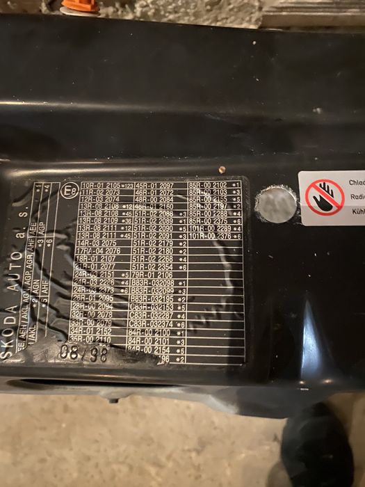 Предна маска за Skoda Octavia 1 - очиларка.