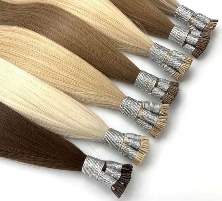 Етествена коса за удължаване/екстеншъни, снопове и кератинови кичури