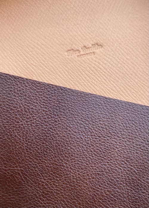 Curea ceas lucrata manual din piele Togo Hermès 20 mm