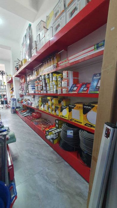 стеллажи для строительных товаров stelaj hujalik mollariga stelaj