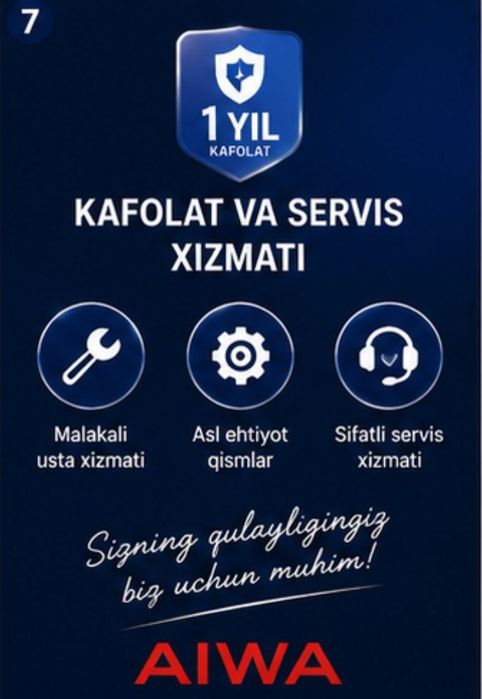 AIWA KULER 75$ | Yangi | Kafolat va servis mavjud