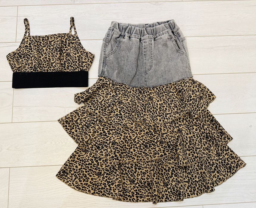 Юбка с воланами для девочки