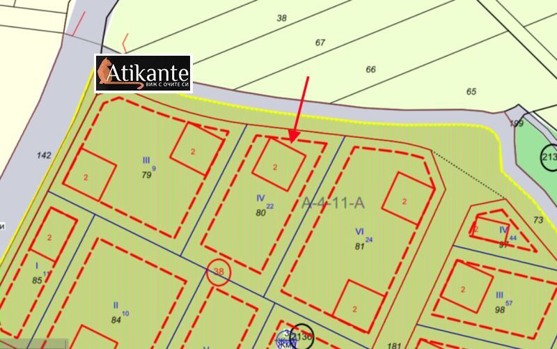 Парцел в София, област- площ 1376 цена 155000