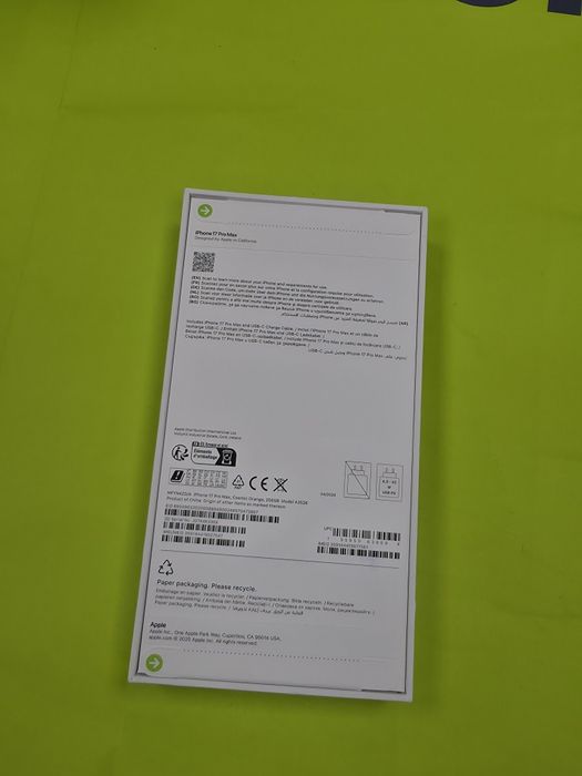***ЗАПЕЧАТАН 256GB iPhone 17 Pro Max Гаранция Yettel 2029г. Orange