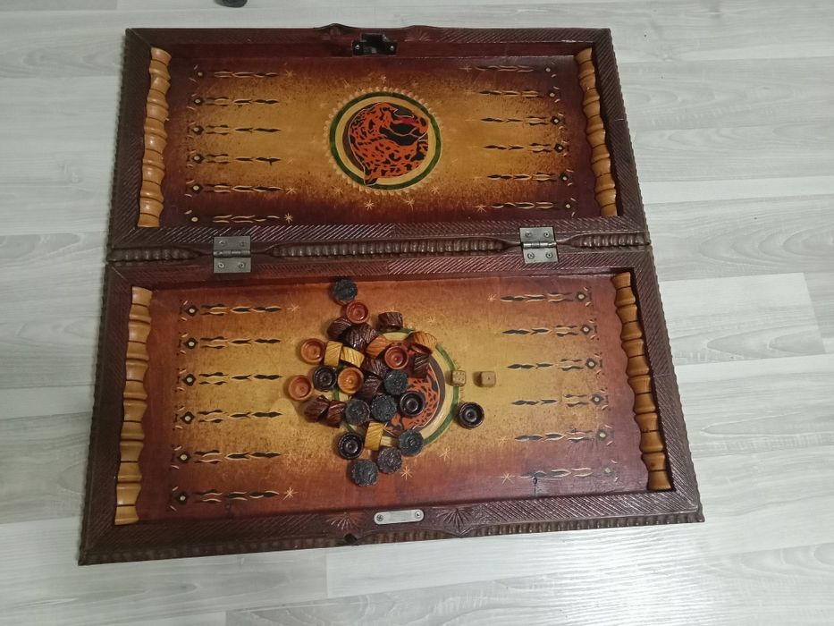 Большие нарды ручной работы «Барс»