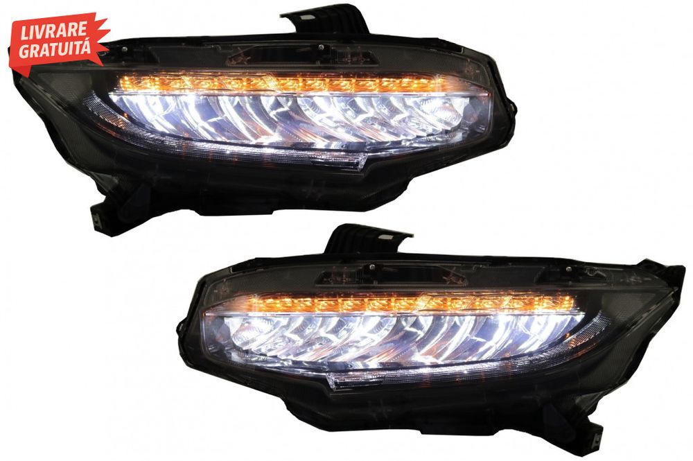 Faruri Full LED HONDA Civic Mk10 FC/FK (2016-Up) Sedan & Hatchback Sem