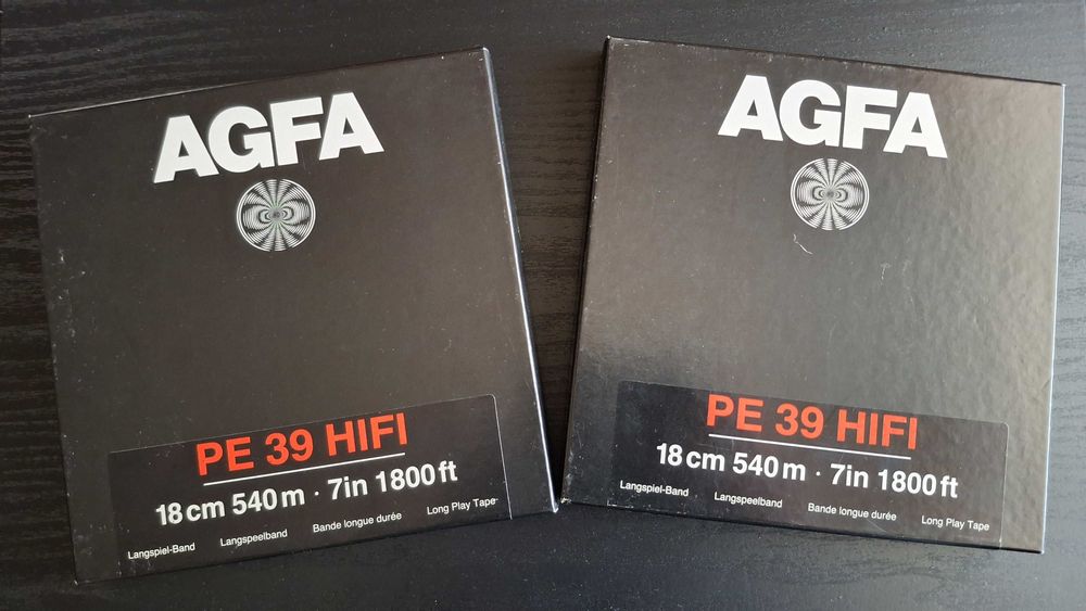Bandă magnetofon AGFA - nefolosită (2 buc.)