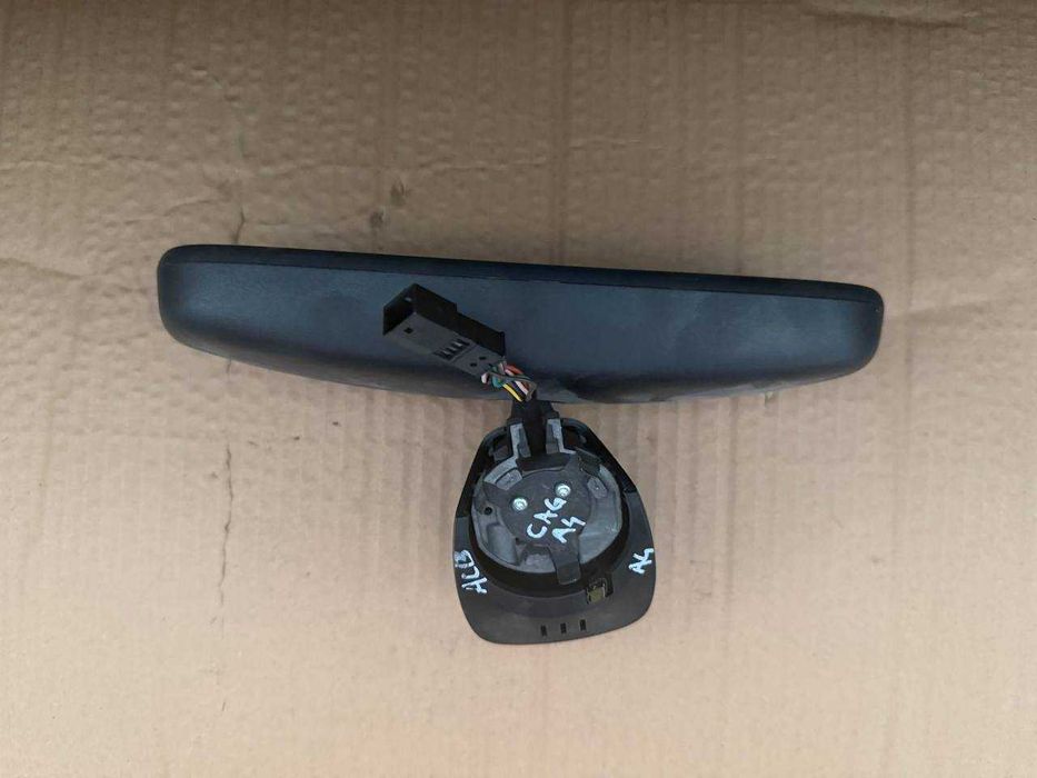 Oglinda retrovizoare interioară Audi A4 B8 Model S line pe negru camera HBA (High Beam Assist - Asistență fază lungă)