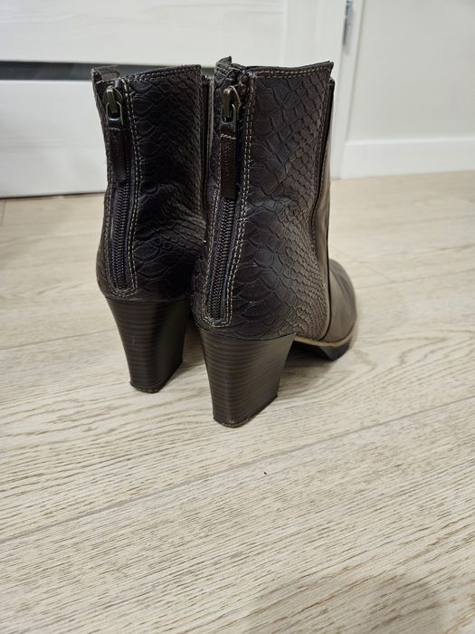 Botine maro femei Tamaris