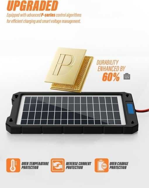 Panou solar portabil 7,5W, 12v incarcare acumulator auto