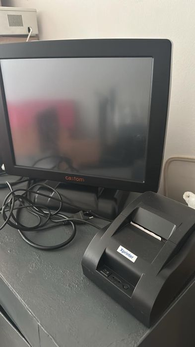 Моноблок сенсорный с принтером для чеков  для современного учета