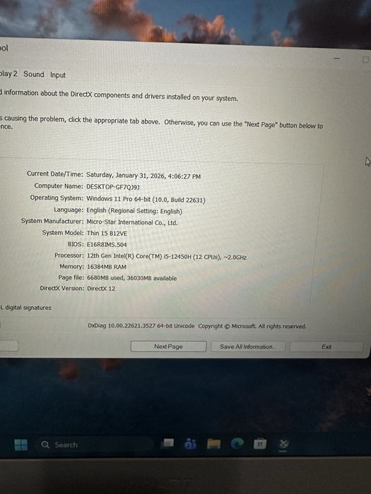 Vand laptop gaming msi