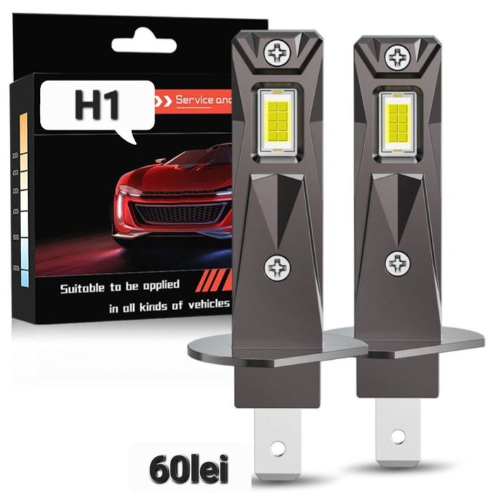 Becuri LED H1 Canbus  12V 30000LM   set 2buc