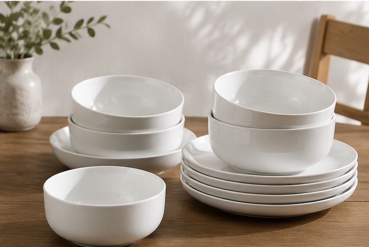 Set vesela 18 piese alb