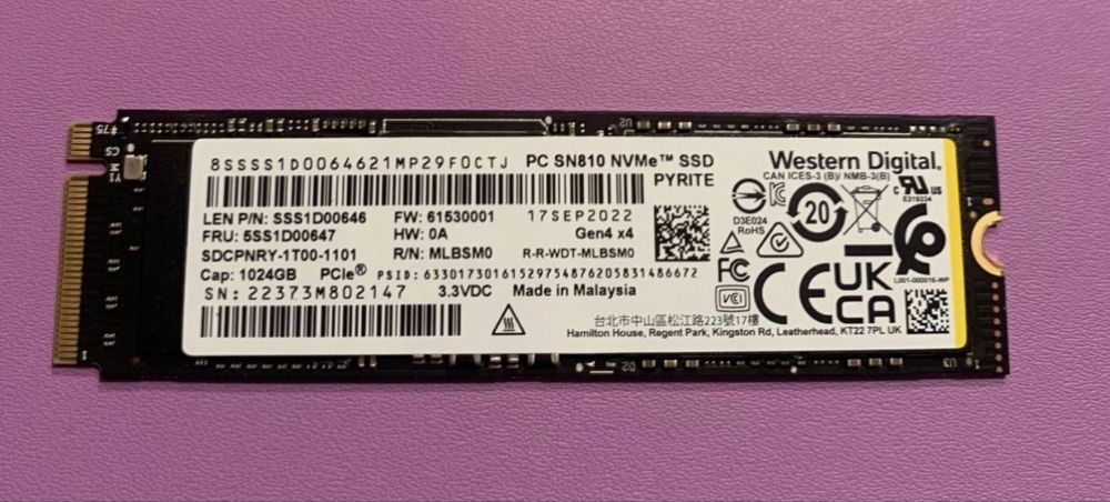 Ssd Nvme 1TB с радиатором