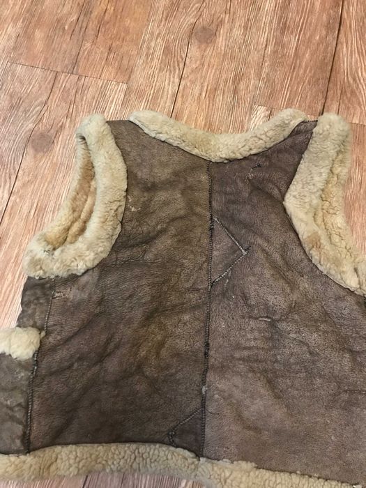 Жилетка из овчины, детская.