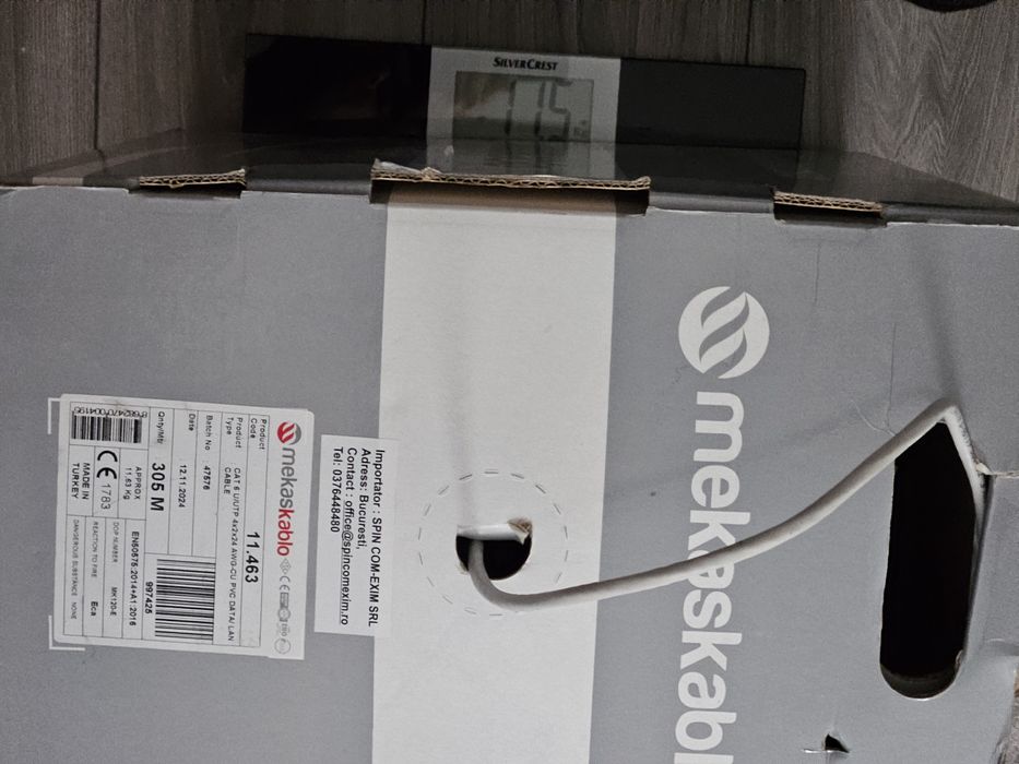 Cablu UTP CAT 6 Data LAN Ethernet Internet approx 280 metri