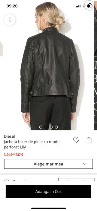Geaca de piele Diesel marime S