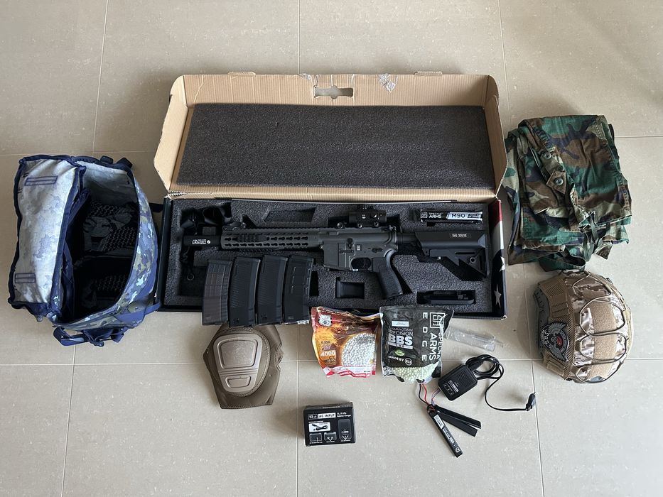 Replica airsoft Specna SA-EO7-GRY CHAOS GREY CARBINE si echipament