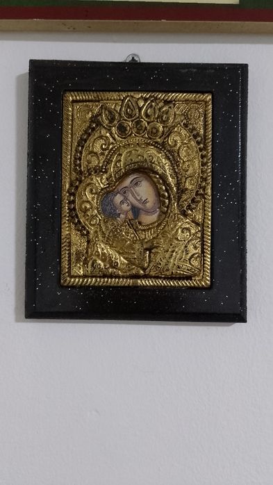 Icoană aur 24k Muntele Athos