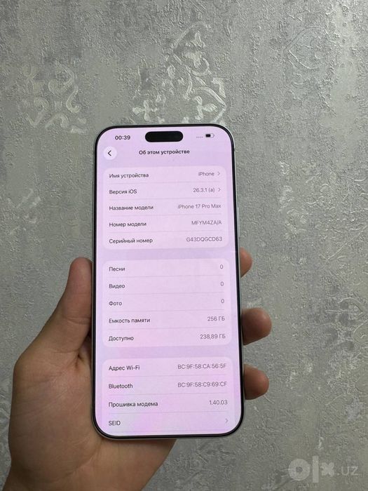 Iphone 17 pro max silver