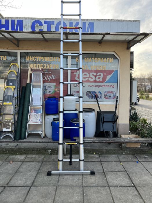 Стълба телескопична алуминиева 3.8м марка  Vorel