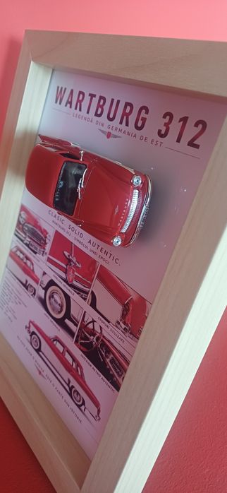 Tablou 3D Car Frame Art – Wartburg 312 (Legendă din Germania de Est)