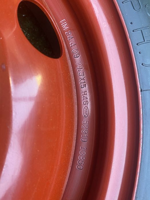 Roata rezerva slim ingusta OEM HYUNDAI I20 4 X 100 115 70 R15 GC. 54,1