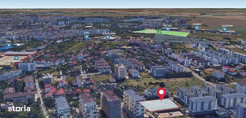 Teren cu autorizatie de constructie, D+P+6E+7ER+8ER, zona MEtalurgiei