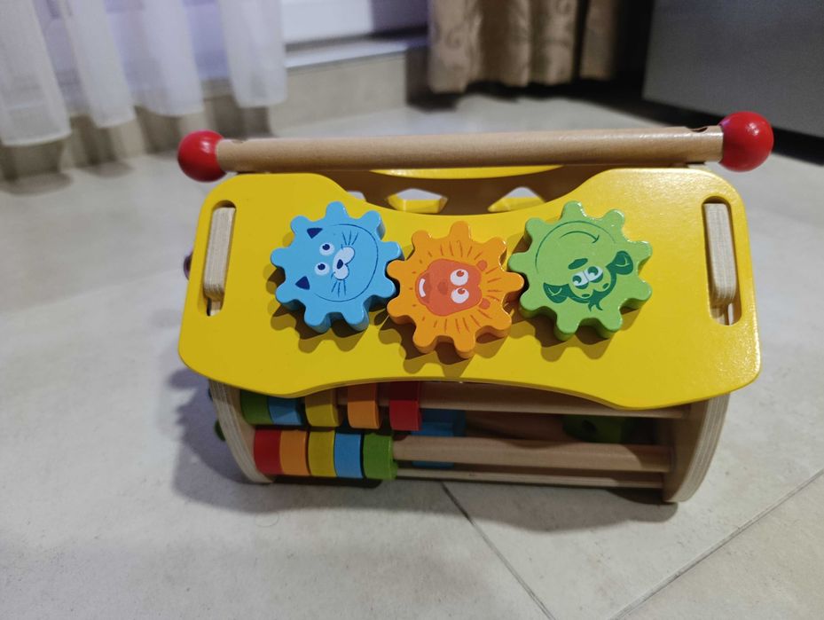 Дървен сортер 4 в 1