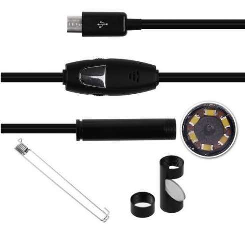 Camera Endoscop iluminare 6 leduri Android PC