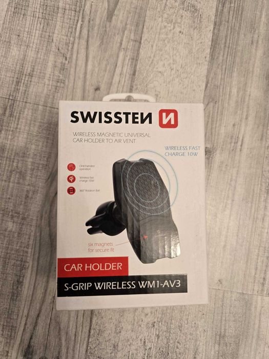 Suport Telefon Auto cu incarcare Wireless Swissten S-GRIP WM1-AV3