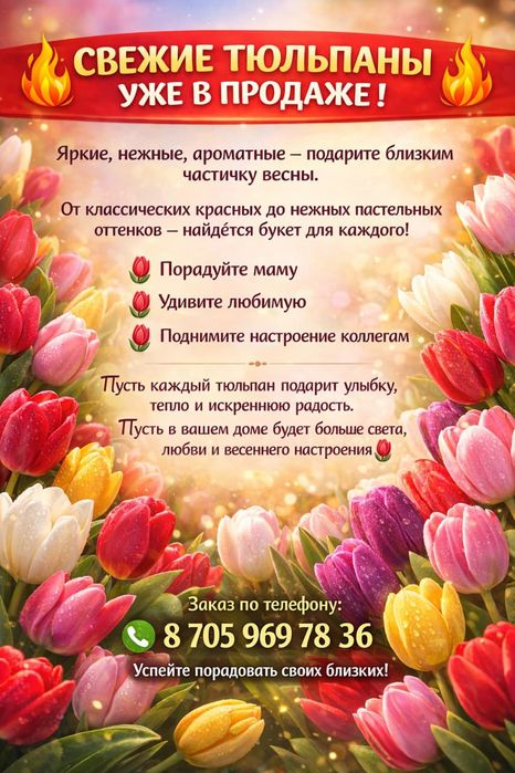 Тюльпаны на 8 марта