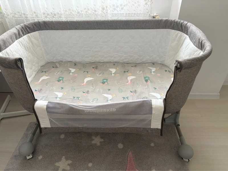 Patut 2 in 1 co-sleeper Wunderkid - Sweet Dreams, Gri