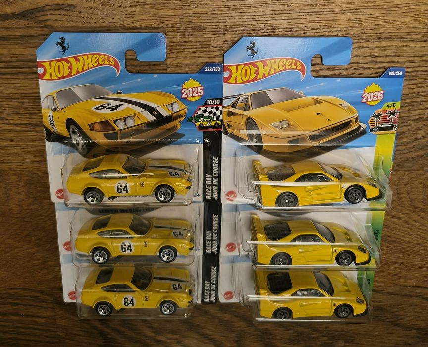 Machete Hot Wheels Ferrari F40 / Ferrari 365 GTB4 Competizione