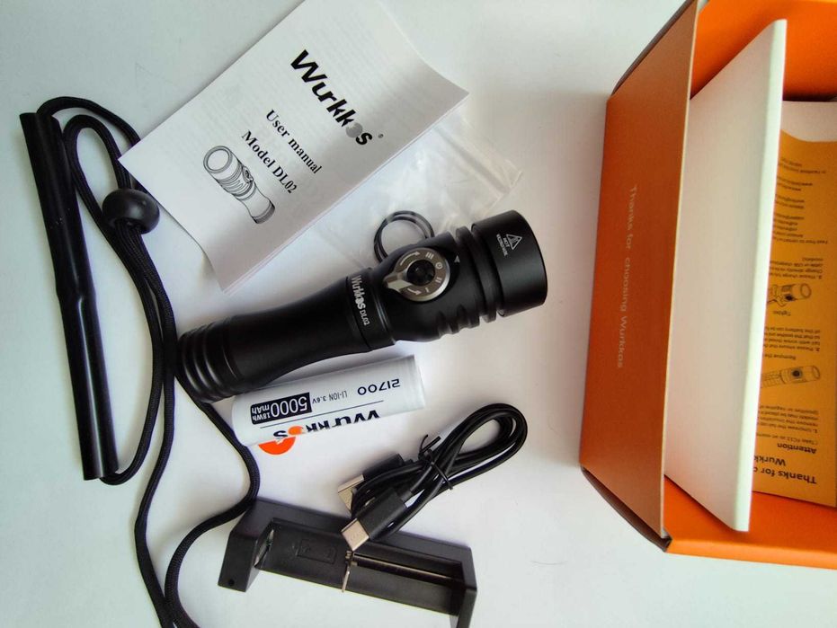 Lanterna subacvatica Wurkkos DL02 cu led SFT70 de 3000LM