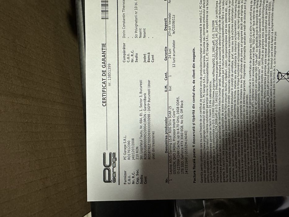 Laptop Asus Gaming Rog Strix Scar 15