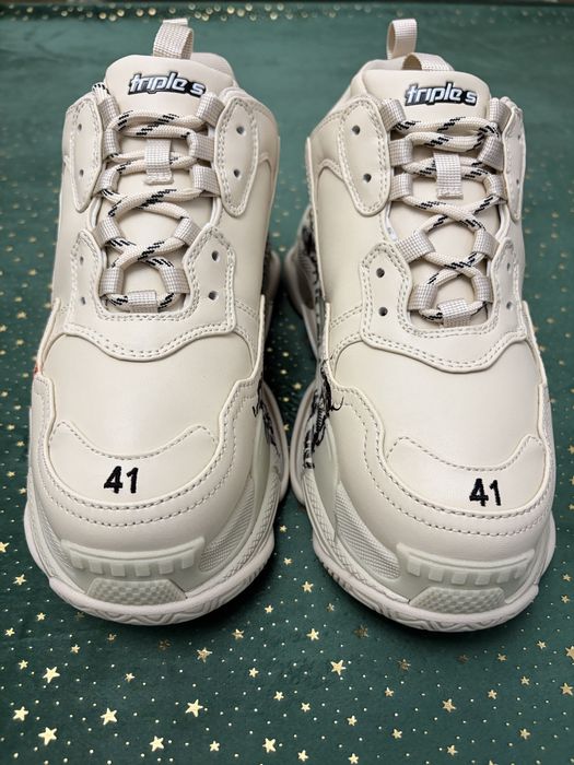 Balenciaga Triple S DIY Metal White Red