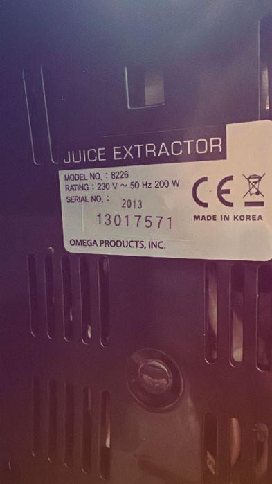 Storcator Omega Made in Korea Juice Extractir