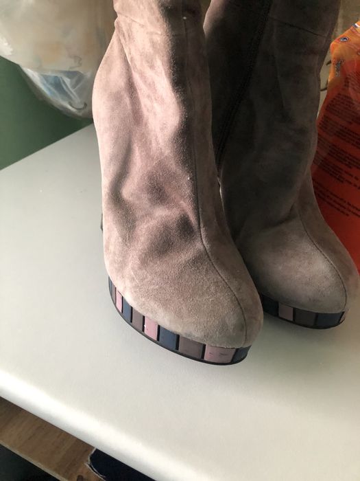 Сапожки натуральная замша