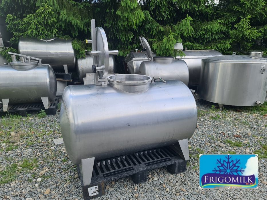 Cisterna transport lapte 550 litri , bazin inox lichide , rezervor