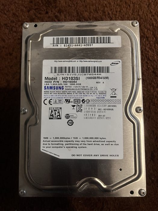 Жоский диск самсунг 1трб