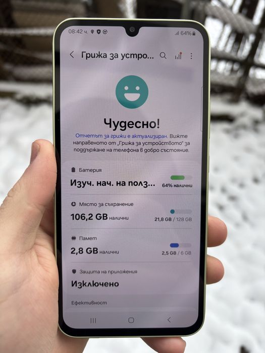 Samsung Galaxy A34 128GB !!!КАТО НОВ!!!